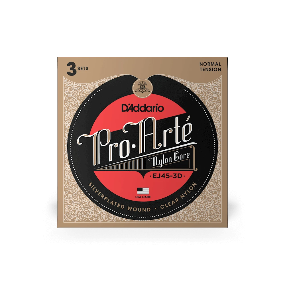 D´Addario EJ45 Pro Arte 3D Pack Set Nylon Normal Tension